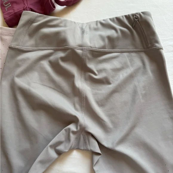 Athleta Laser Cut Mauve Ombré Leggings - Picture 8 of 17